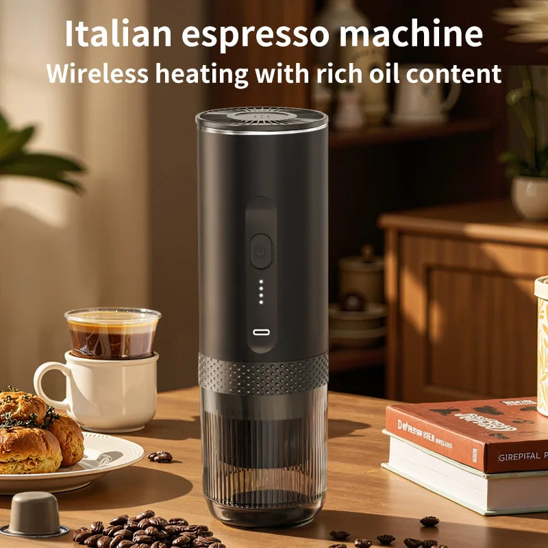 Machine à café expresso électrique sans fil pour voiture et camping-car