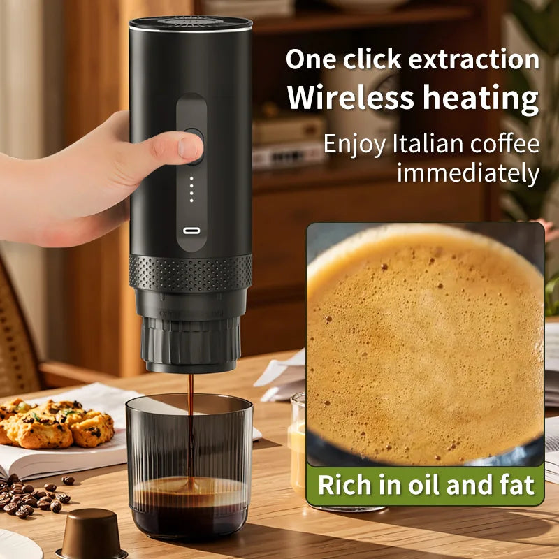 Machine à café expresso électrique sans fil pour voiture et camping-car