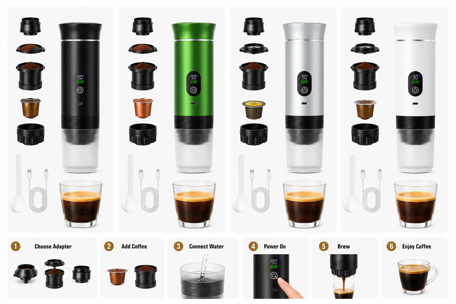BREVN™ 2.0 Portable Espresso Machine