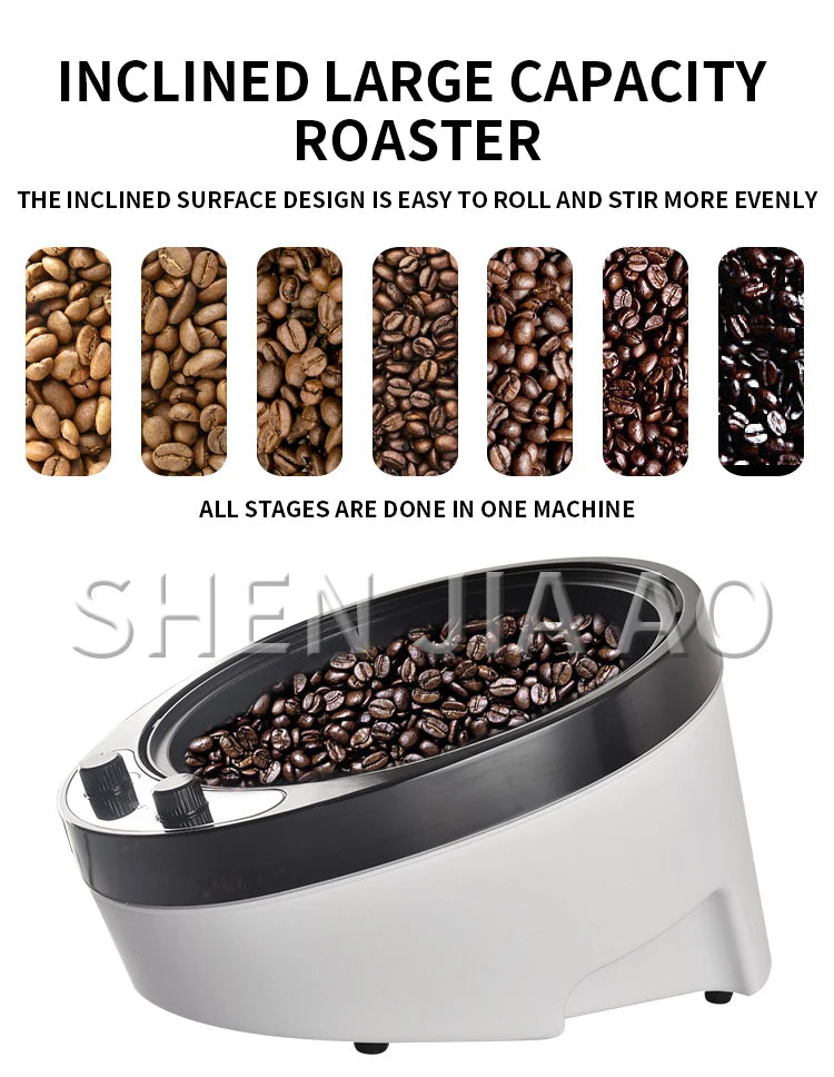 Machine à torréfier les grains de café avec fonction de refroidissement automatique, saine