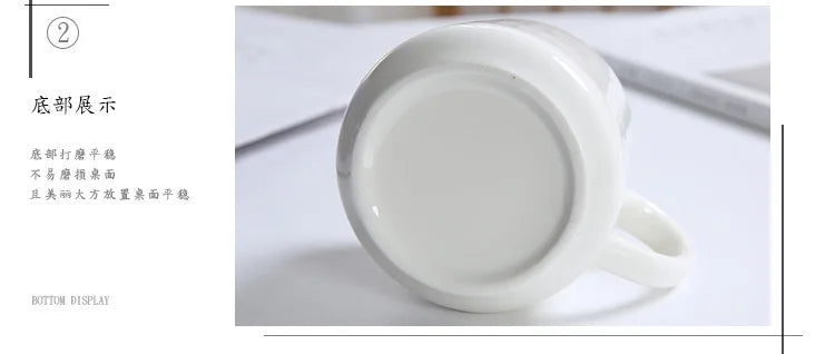 Tasses à café en céramique mignonnes en forme d'animaux 3D avec poignée Vache Panda Grenouille