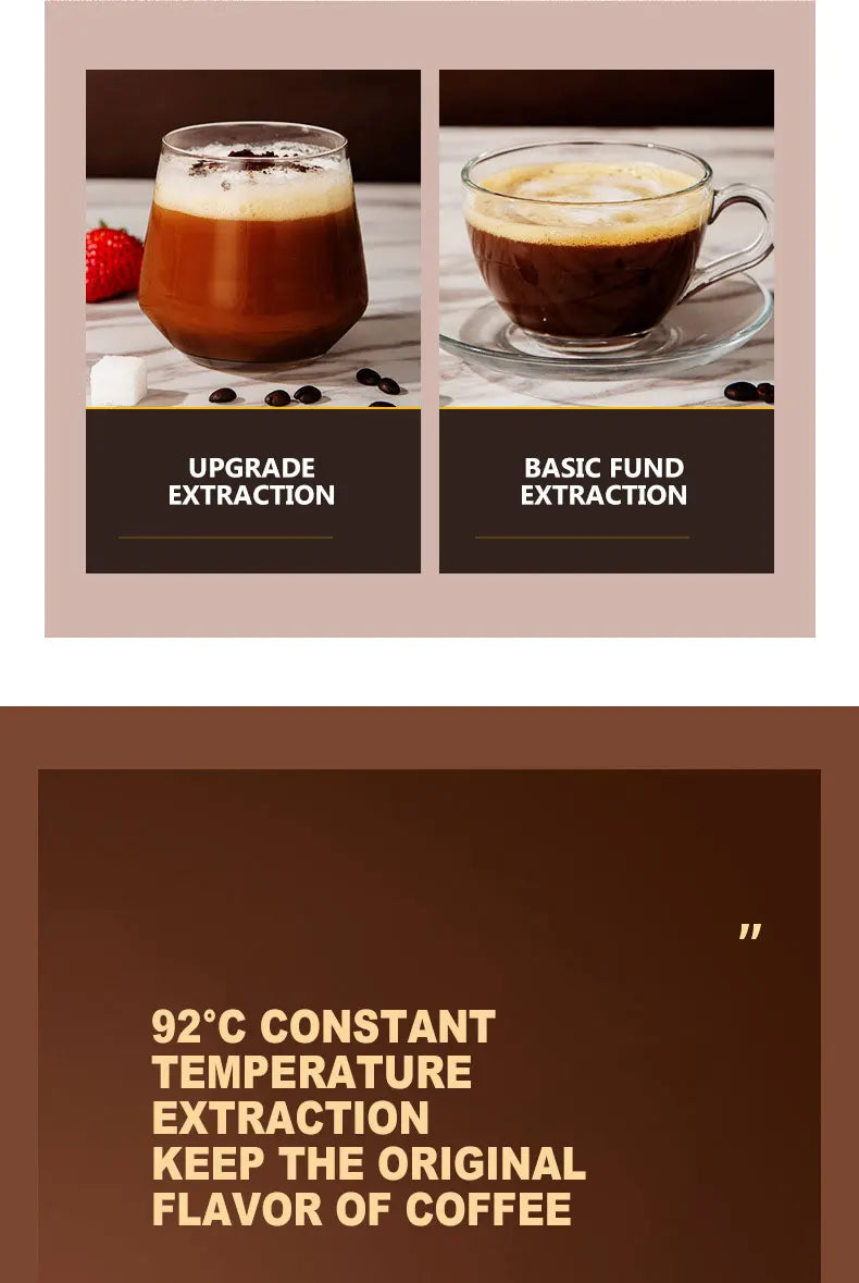 Machine à café domestique automatique à vapeur expresso en acier inoxydable