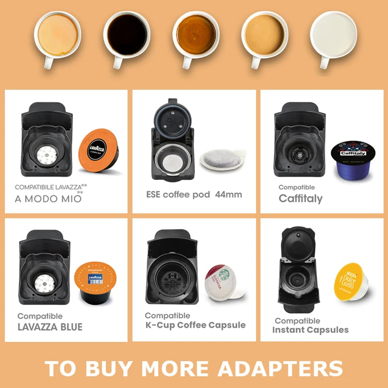 SPARE PART HiBREW H1A Coffee Machine Capsule adapter system parts for lavazza blue or lavazza modo mio or ESE pod(44 mm)