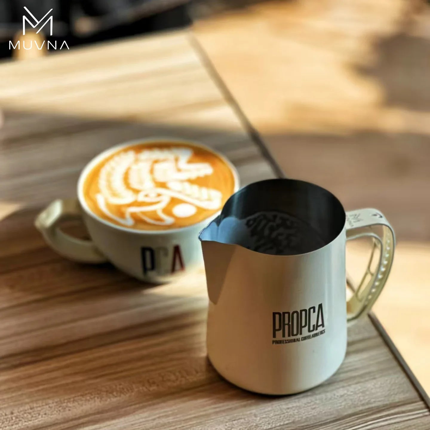 Pichet moussant en acier inoxydable pour machine à expresso