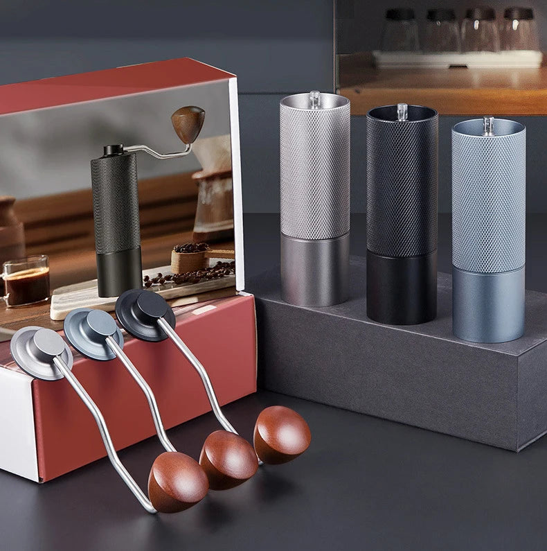 Moulin à Café Manuel avec Meule Conique en Acier Inoxydable, Broyeur Portable de Qualité