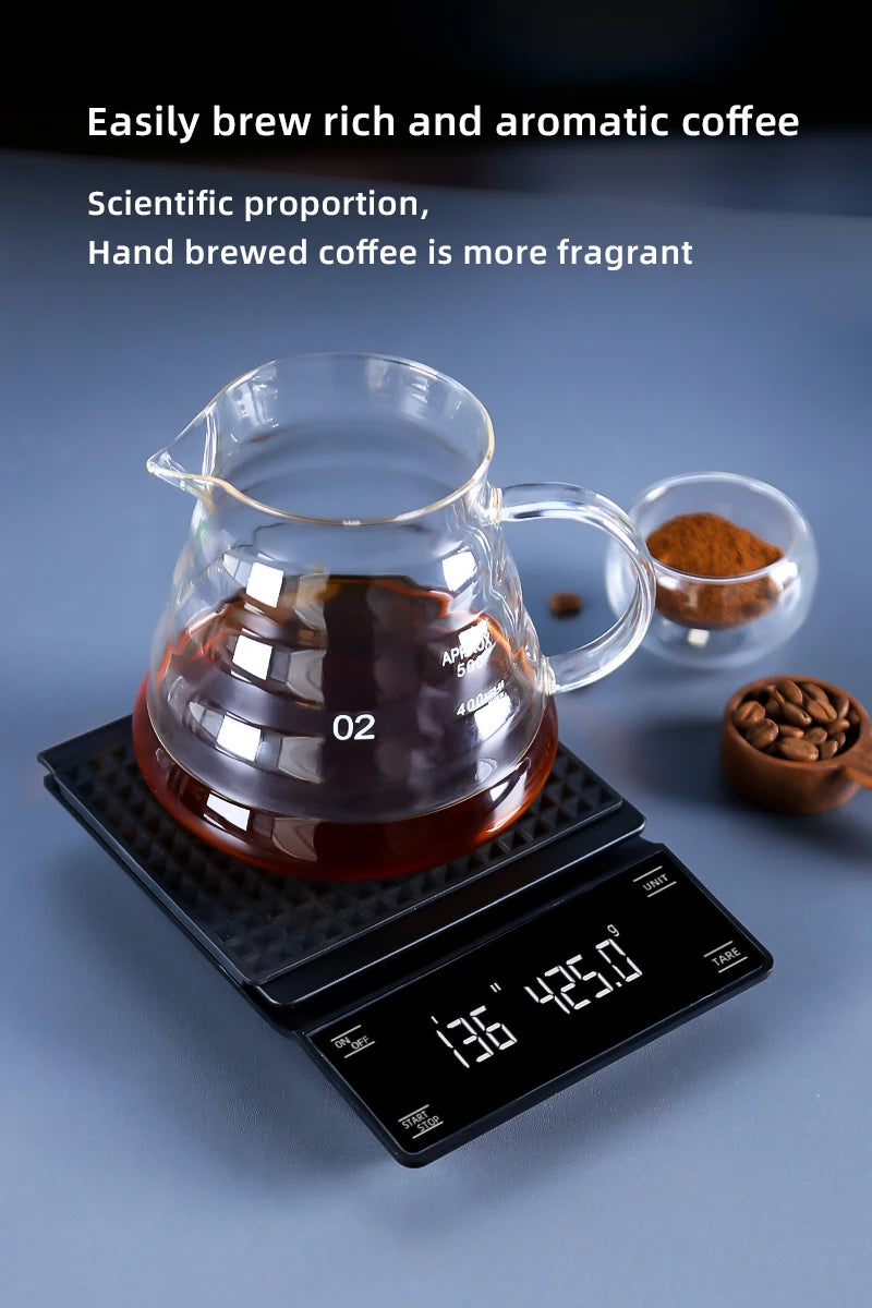 Balance Numérique 3kg/0.1g LED De Poche Électronique Tactile Intelligente Café Cuisine