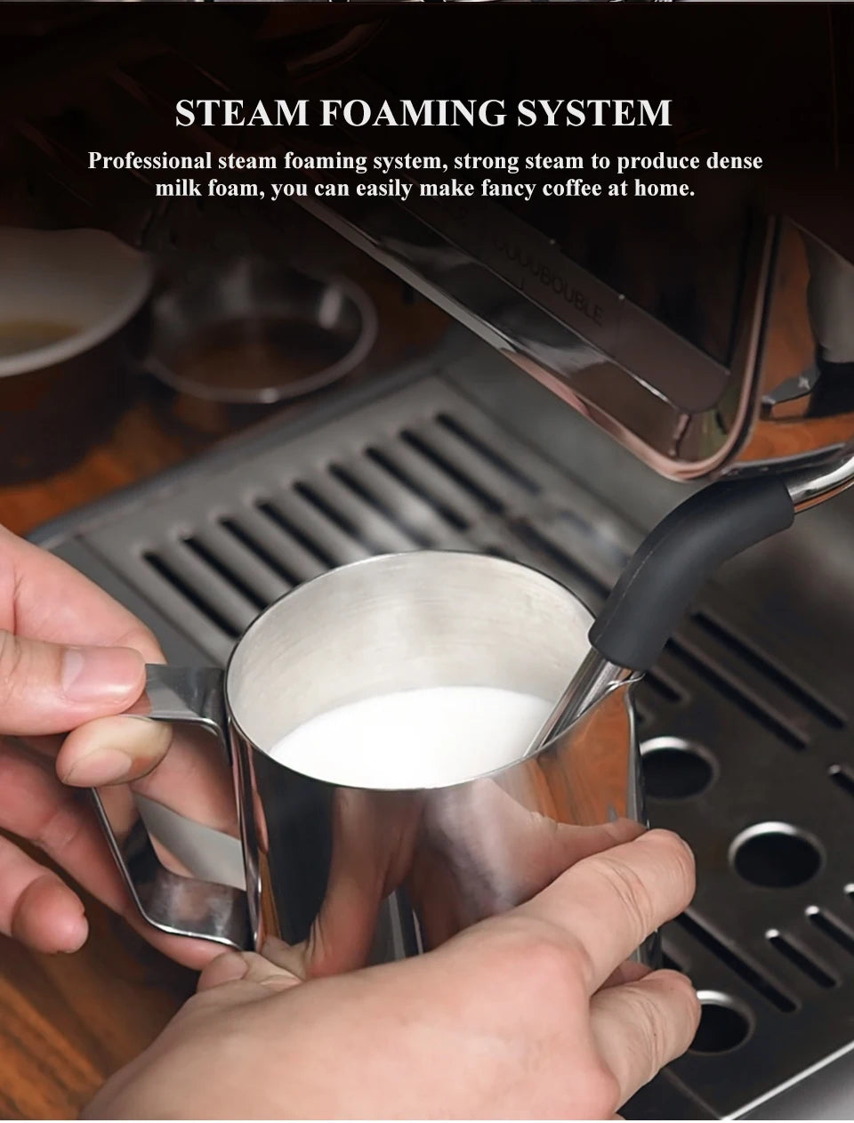 Machine à café HIBREW Barista Pro 20 bars, de la mouture à l'espresso