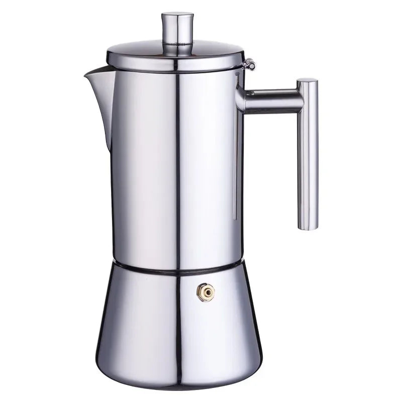 Machine à expresso, cafetière Moka épaissie en acier inoxydable, café italien, cuisinière à gaz