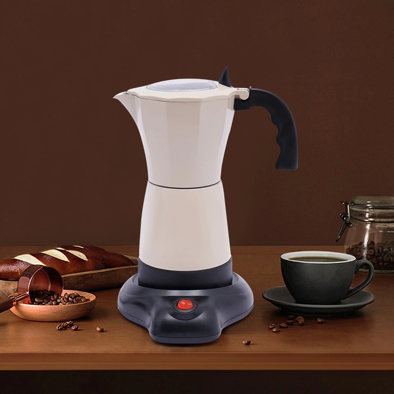 Machine à expresso, Cafetière avec joint d'étanchéité, Cafetière pour salons de thé et voyages