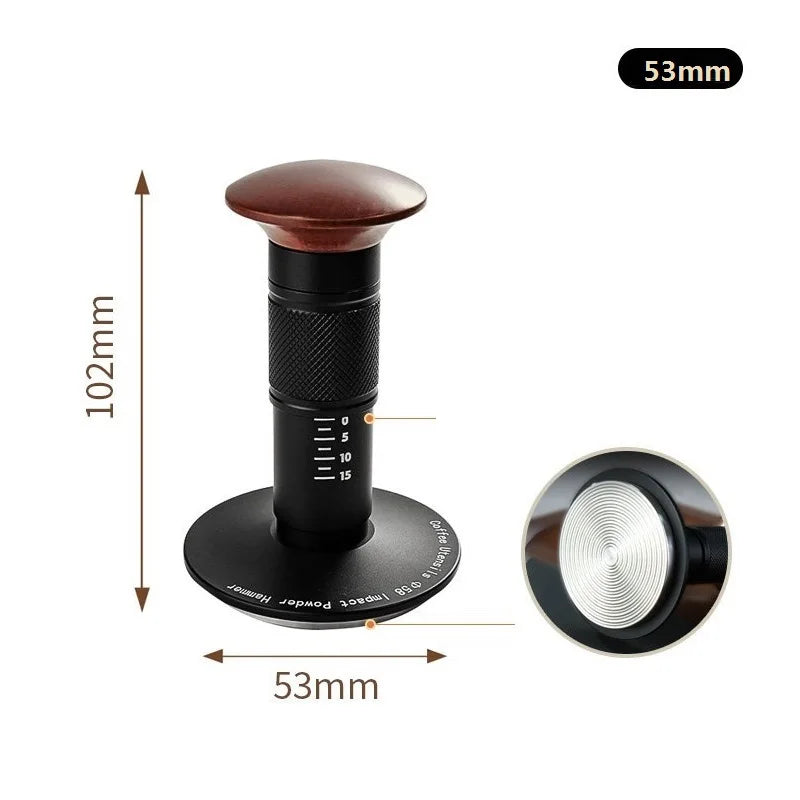 Coffee Tamper Impact 4 Spring Constant Pressure 30lb 51mm 53mm 58mm For Breville Espresso Accessory Barista Tool 304 Stainless