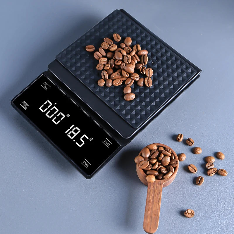 Balance Numérique 3kg/0.1g LED De Poche Électronique Tactile Intelligente Café Cuisine