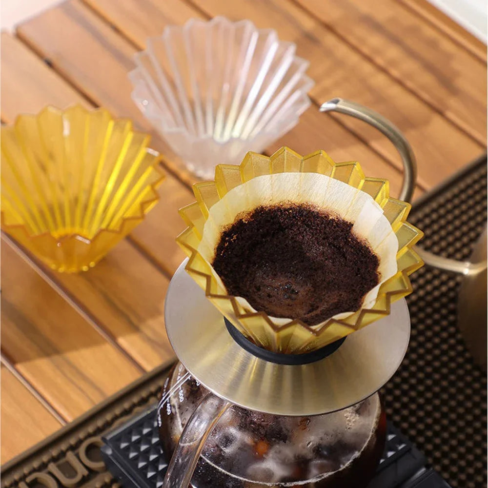 Kit de filtre à café origami en résine pour 1 à 2 tasses, extérieur