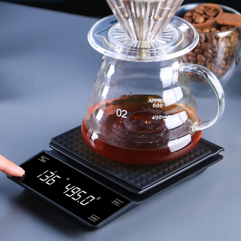 Balance Numérique 3kg/0.1g LED De Poche Électronique Tactile Intelligente Café Cuisine