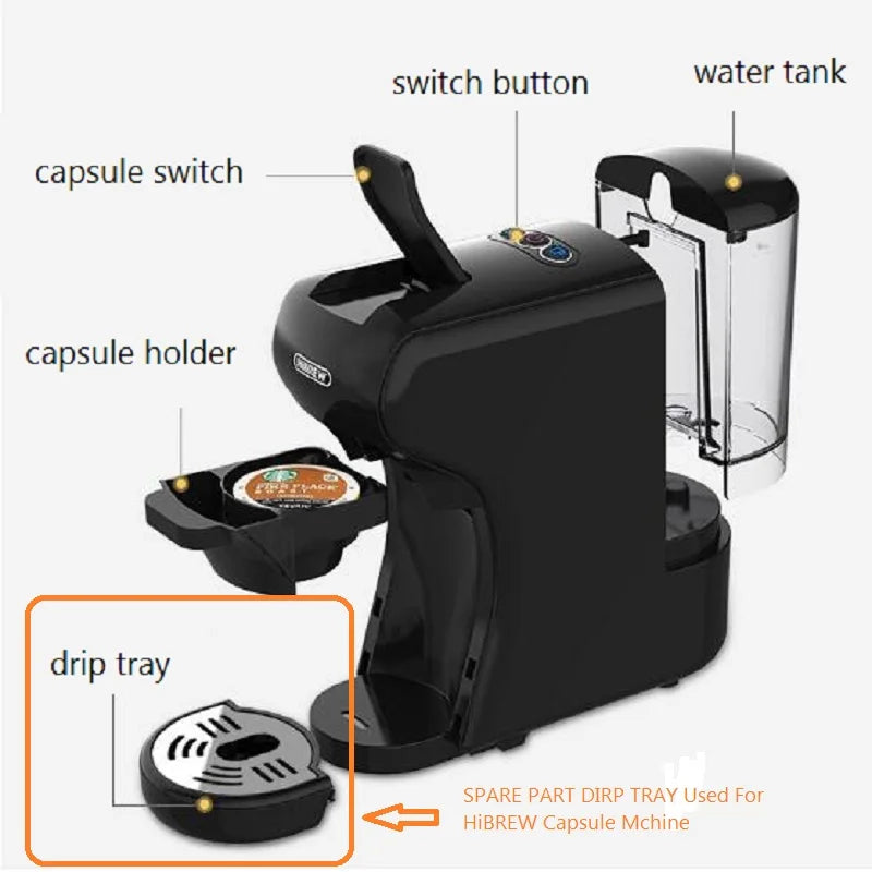 SPARE PART HiBREW H1A Coffee Machine Capsule adapter system parts for lavazza blue or lavazza modo mio or ESE pod(44 mm)