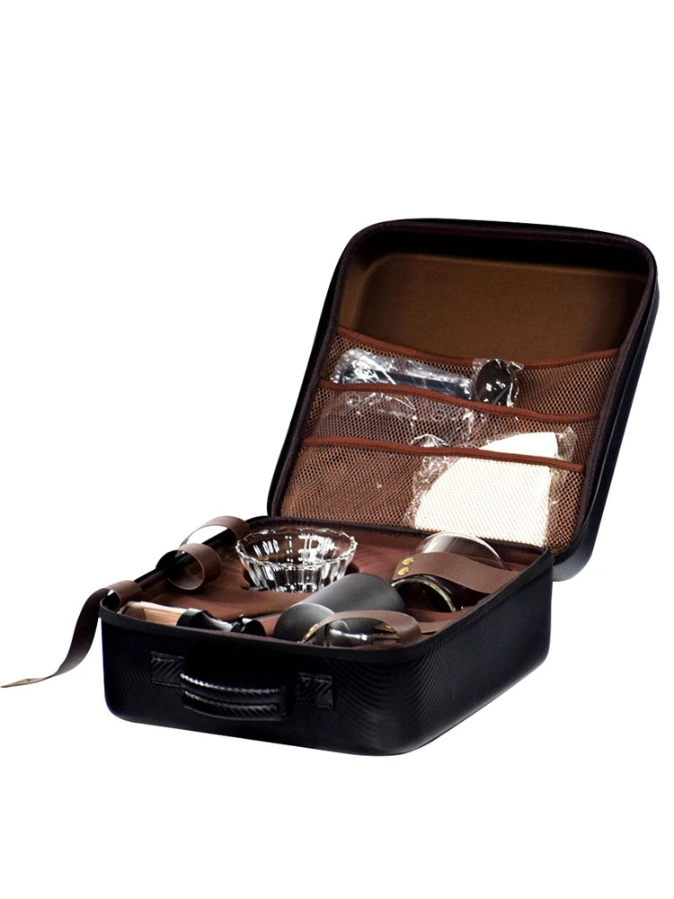 Coffret Cadeau Café de Luxe Moulin Cafetière à Main Filtre Goutte à Goutte en Verre Café Domestique