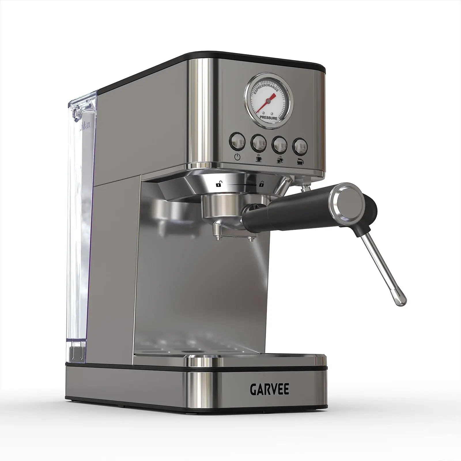 Machine à café expresso 20 bars avec mousseur à lait Chauffe-café rapide pour la maison