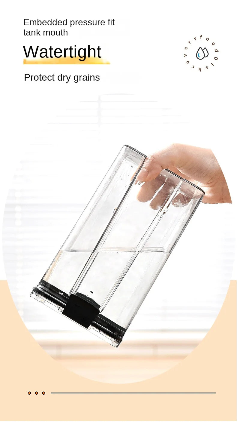 Lot de boîtes de rangement hermétiques pour cuisine, bocaux scellés pour céréales, conteneurs à épices empilables pour tiroir