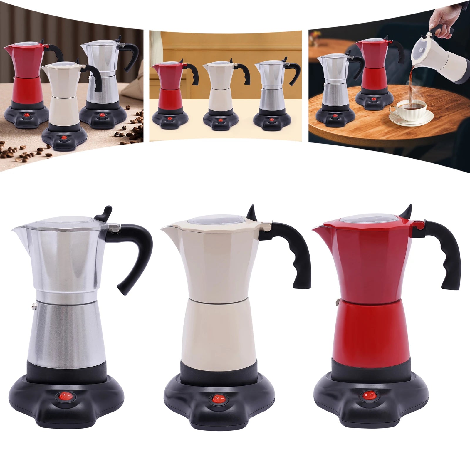 Machine à expresso, Cafetière avec joint d'étanchéité, Cafetière pour salons de thé et voyages