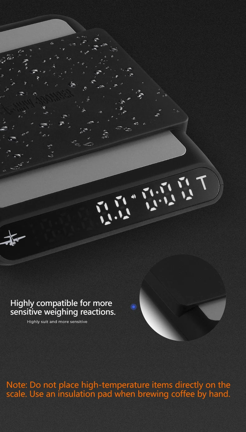 Balance de cuisine intelligente Formula avec minuterie, pour café filtre ou expresso