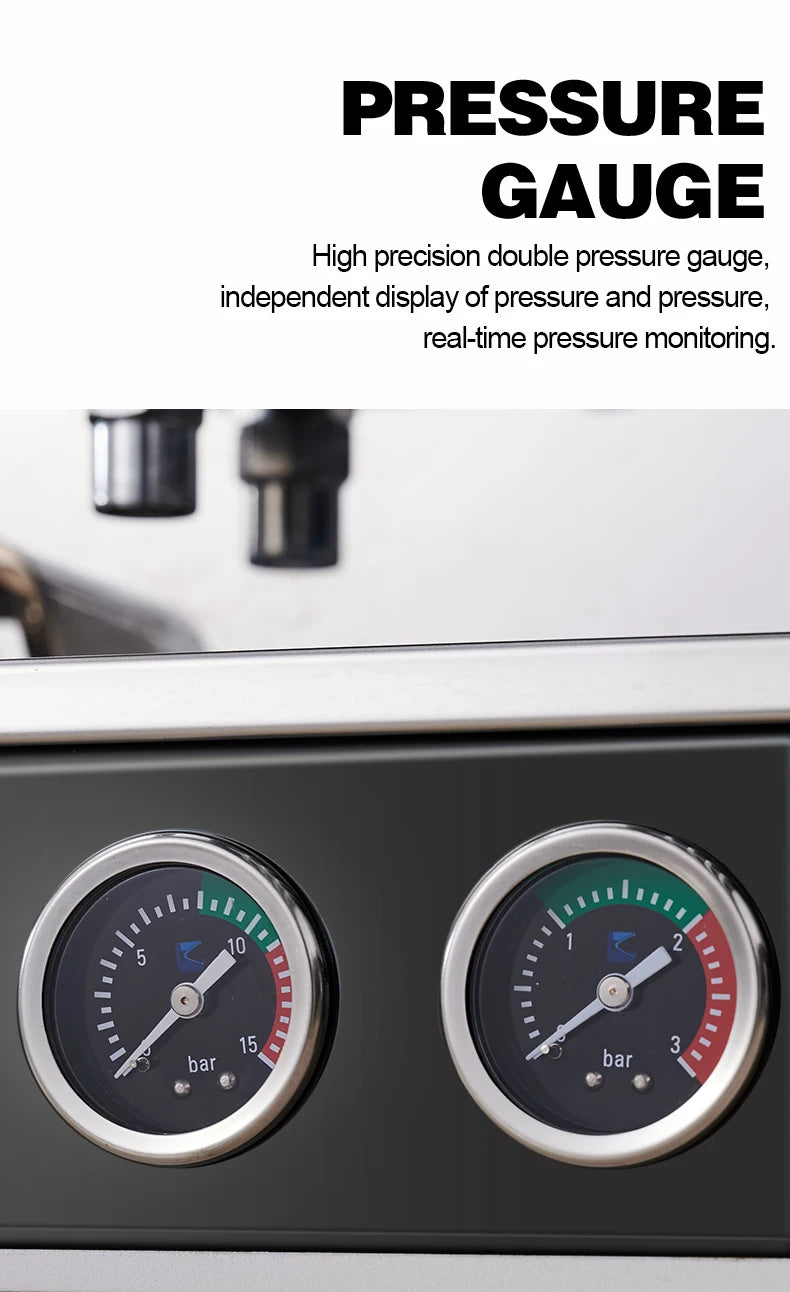 China Factory Commercial Espresso Machine Professionnel Single Group with Flow Control Stainless Steel Housing for Business Use