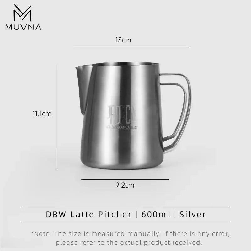 Pichet moussant en acier inoxydable pour machine à expresso