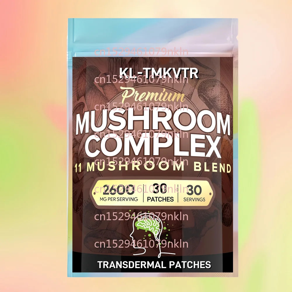30 Patchs Transdermiques de Complexe de Champignons Nootropiques avec Crinière de Lion
