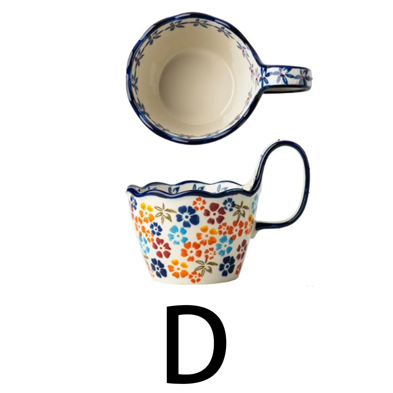 Tasse en céramique stylée, avec anse pour une prise en main facile, tasse à café et à thé.