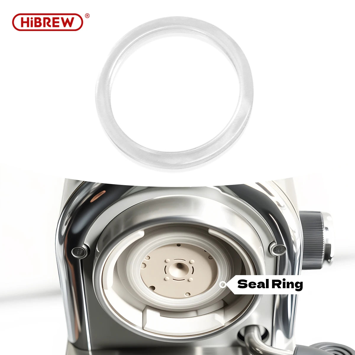 HiBREW 2PCS Silicone Brew Head Gasket O-Ring Seal Rings Professional Part for HiBREW Coffee Machine H10A H10B H13 H7A H10 PLUS