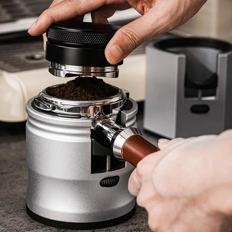 Support de porte-filtre à café, support de tasseur à expresso, base de café réglable en aluminium