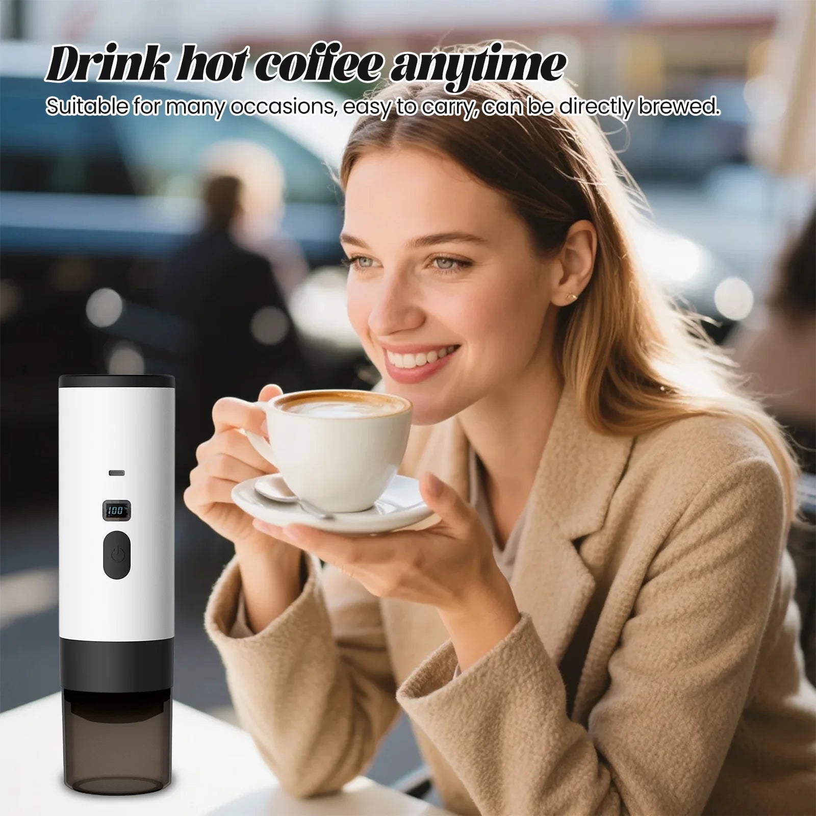 Machine à café USB portable 20 bars, machine à expresso à chauffage rapide pour les voyages