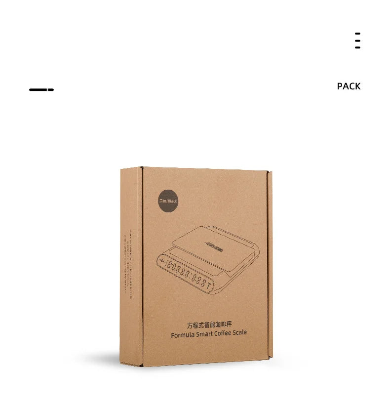Balance de cuisine intelligente Formula avec minuterie, pour café filtre ou expresso