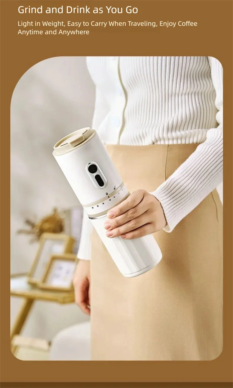 Machine à café multifonction portative pour la maison, petite, rechargeable, entièrement automatique, avec isolation extérieure