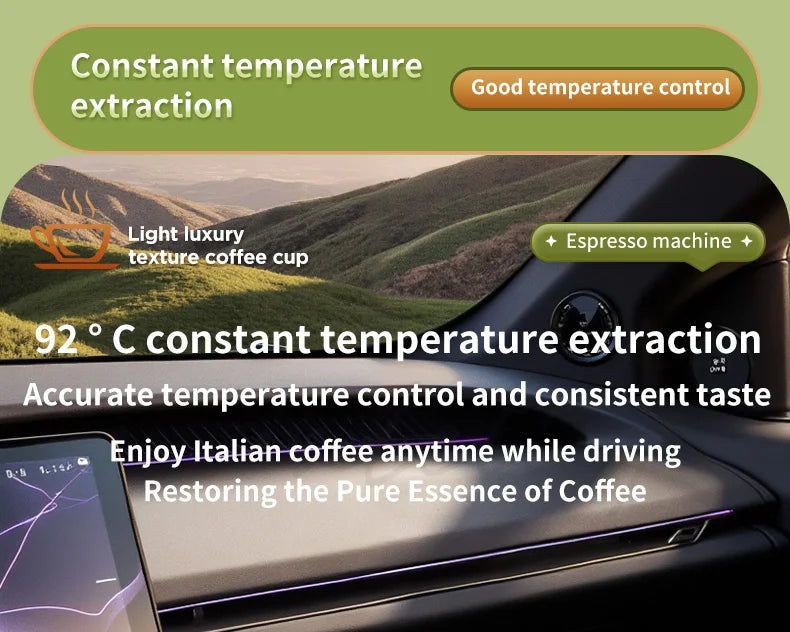 Machine à café expresso électrique sans fil 2 en 1 pour voiture et camping