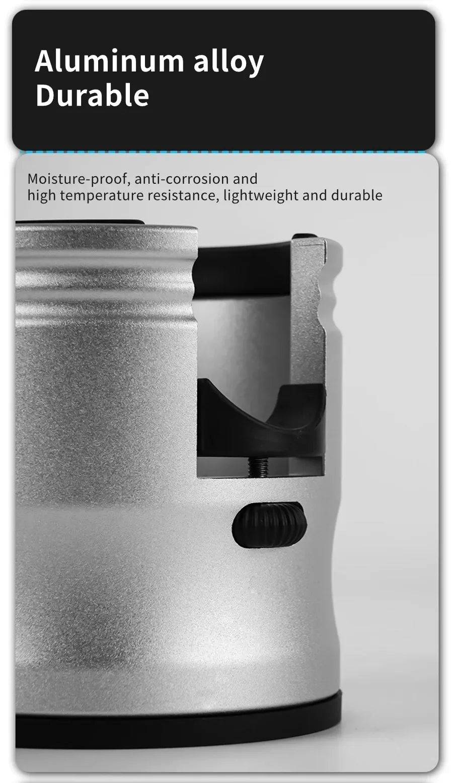 Support de porte-filtre à café, support de tasseur à expresso, base de café réglable en aluminium