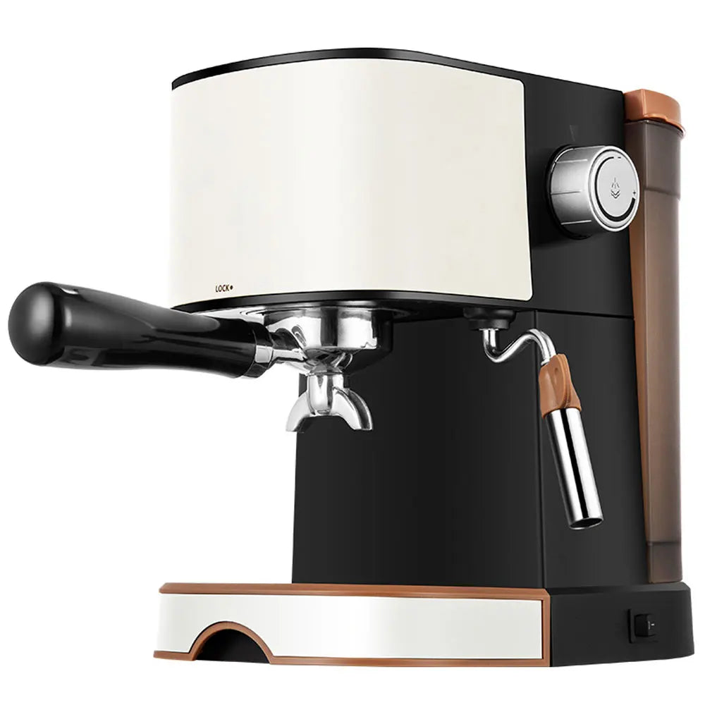Machine à café domestique automatique à vapeur expresso en acier inoxydable