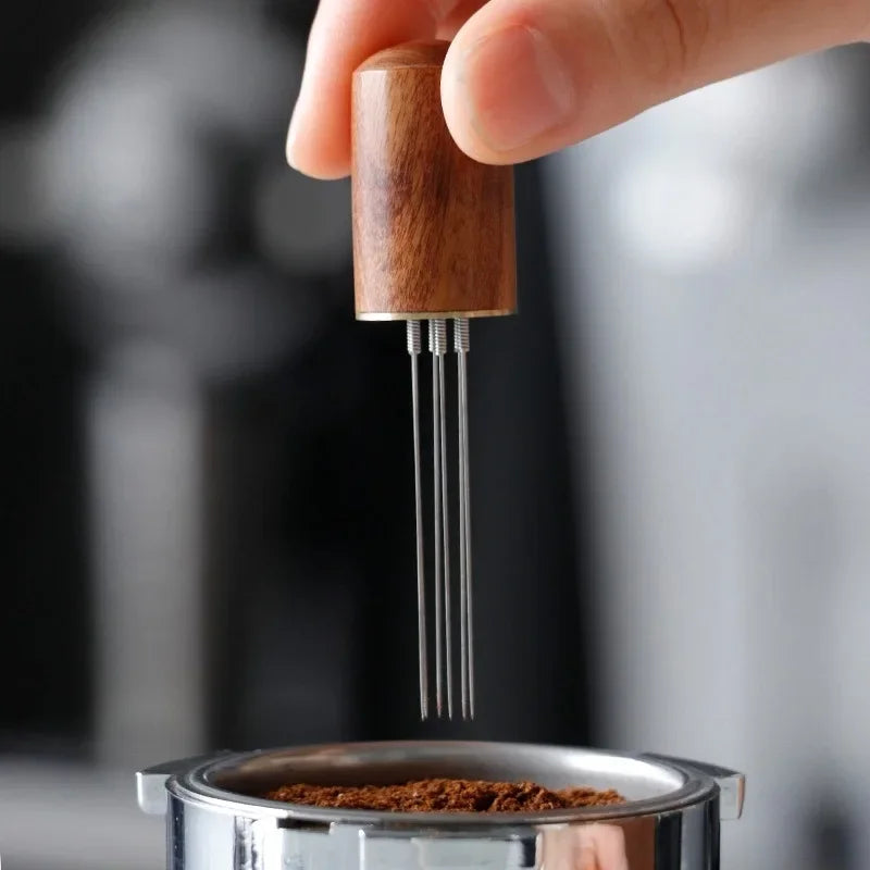 Coffee Stirrer Needle Distributor Coffee Powder Stirrer Wood Handle Coffee Stirring Tool WDT Tools Barista Accessories