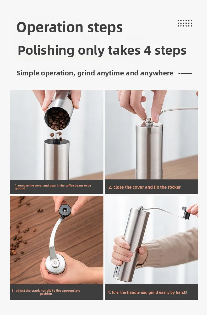 Moulin à Café Manuel Portable Premium, avec Boîtier et Céramique Premium