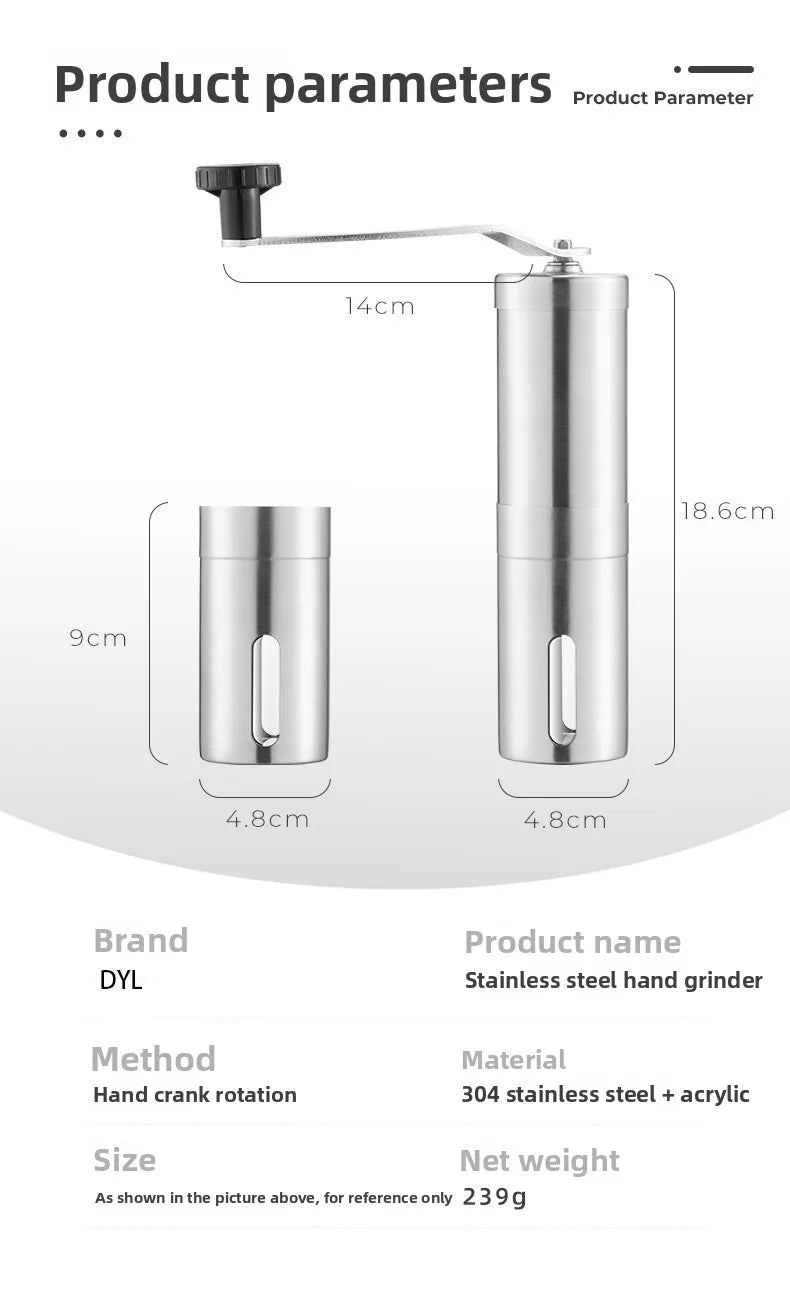Moulin à Café Manuel Portable Premium, avec Boîtier et Céramique Premium