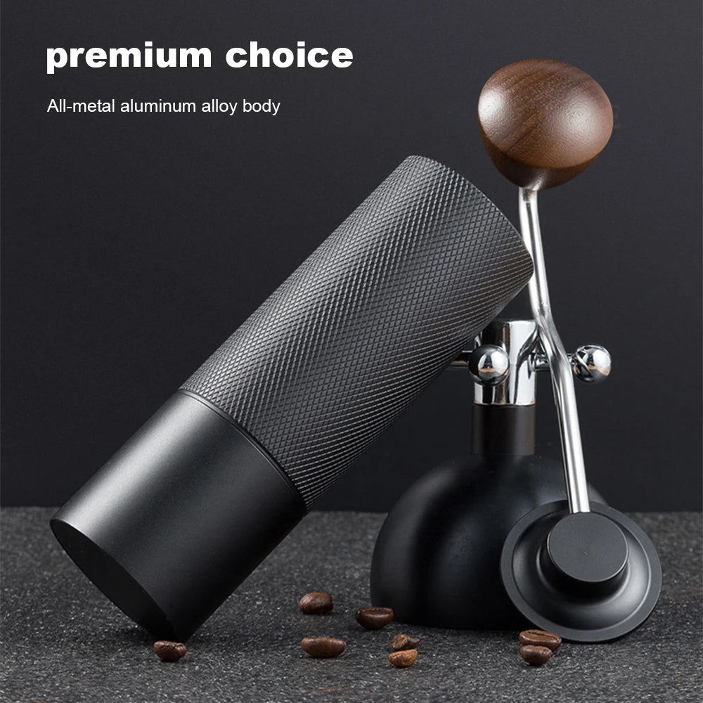 Moulin à Café Manuel avec Meule Conique en Acier Inoxydable, Broyeur Portable de Qualité