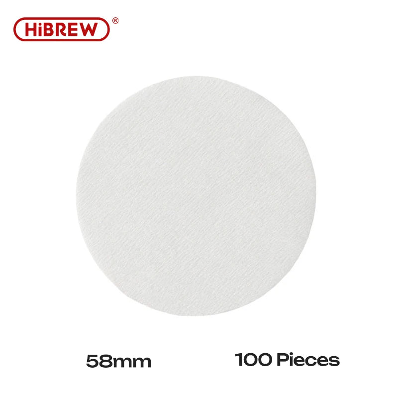 Replacement Coffee Filters Pap Round Disposable Compatible with HiBREW Coffee Makers for Brewing Coffee 51MM 58MM Portafilter