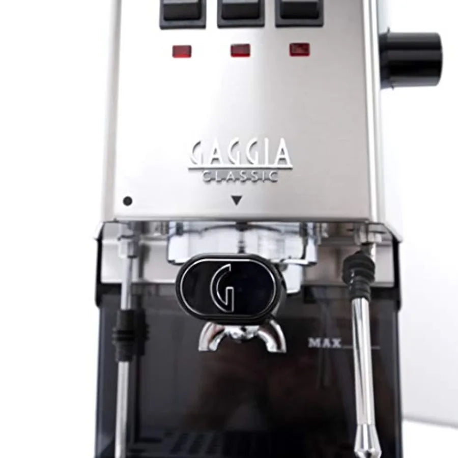 Espresso Machine Brushed Stainless Steel for Home Kitchen Use Durable Stainless Steel Construction with Sleek Black Finish High