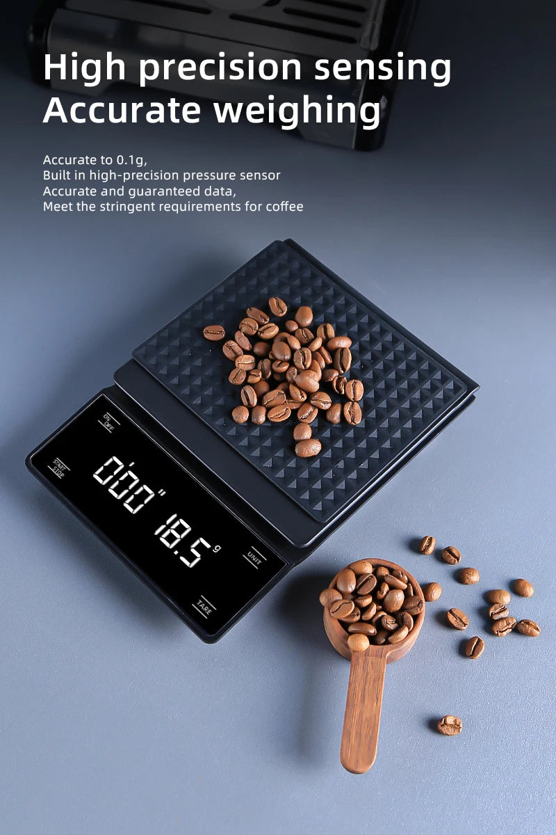 Balance Numérique 3kg/0.1g LED De Poche Électronique Tactile Intelligente Café Cuisine