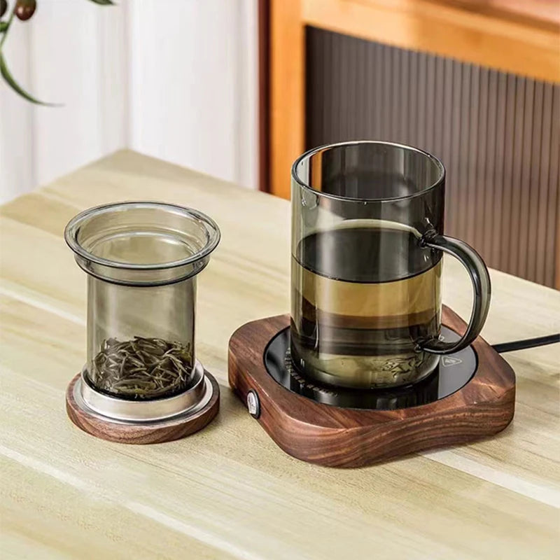 Tasse à thé en verre borosilicate résistant à la chaleur 400ml Gris Fumé HeY LiLac