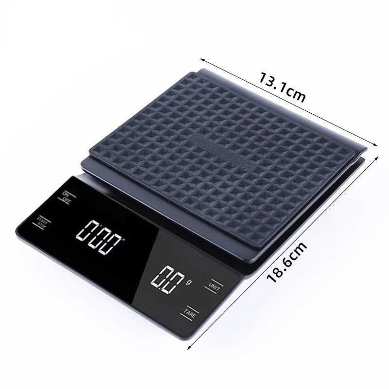 Balance Numérique 3kg/0.1g LED De Poche Électronique Tactile Intelligente Café Cuisine