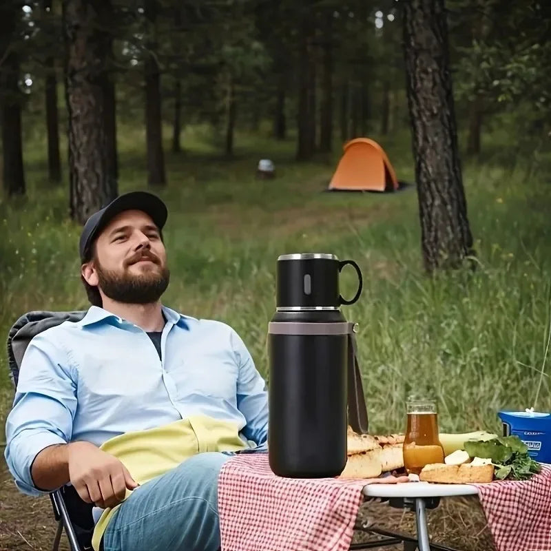 Gobelet portatif isotherme sous vide en acier inoxydable pour activités de plein air