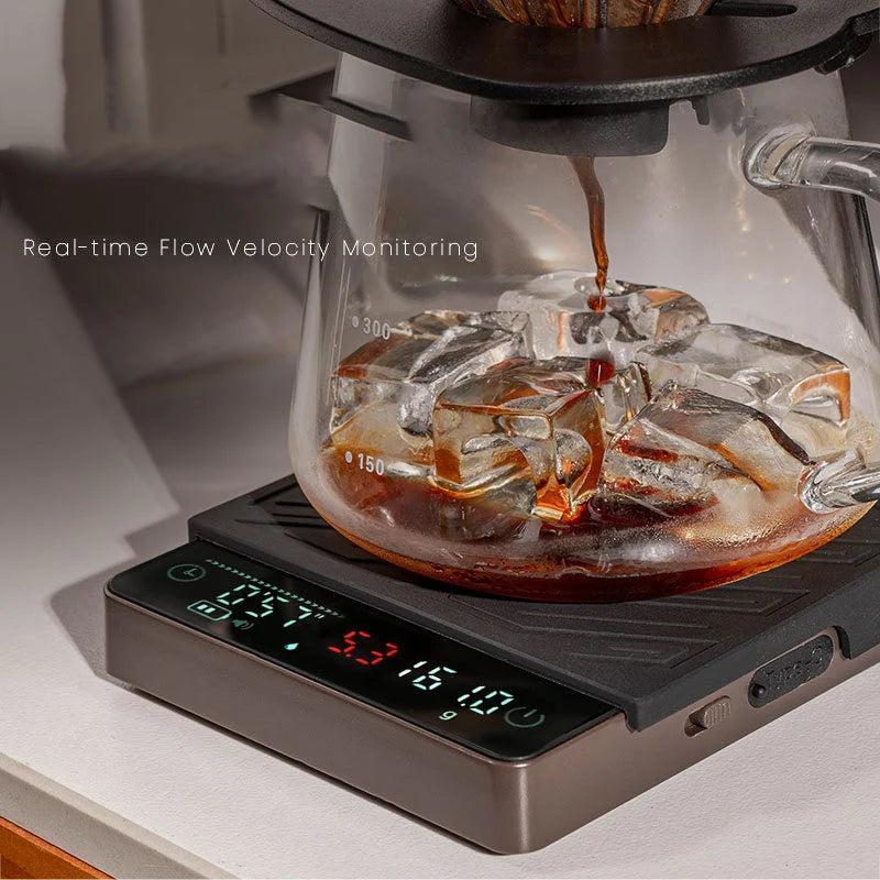 Balance à café intelligente avec surveillance du débit, balance numérique pour espresso
