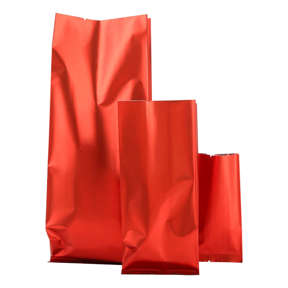 Sachets d'emballage refermables à fermeture éclair en plastique et aluminium, un côté transparent