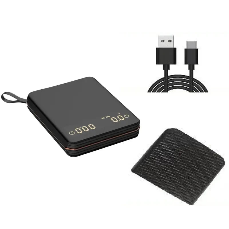Mini balance de cuisine portable numérique rechargeable de haute précision avec écran LED