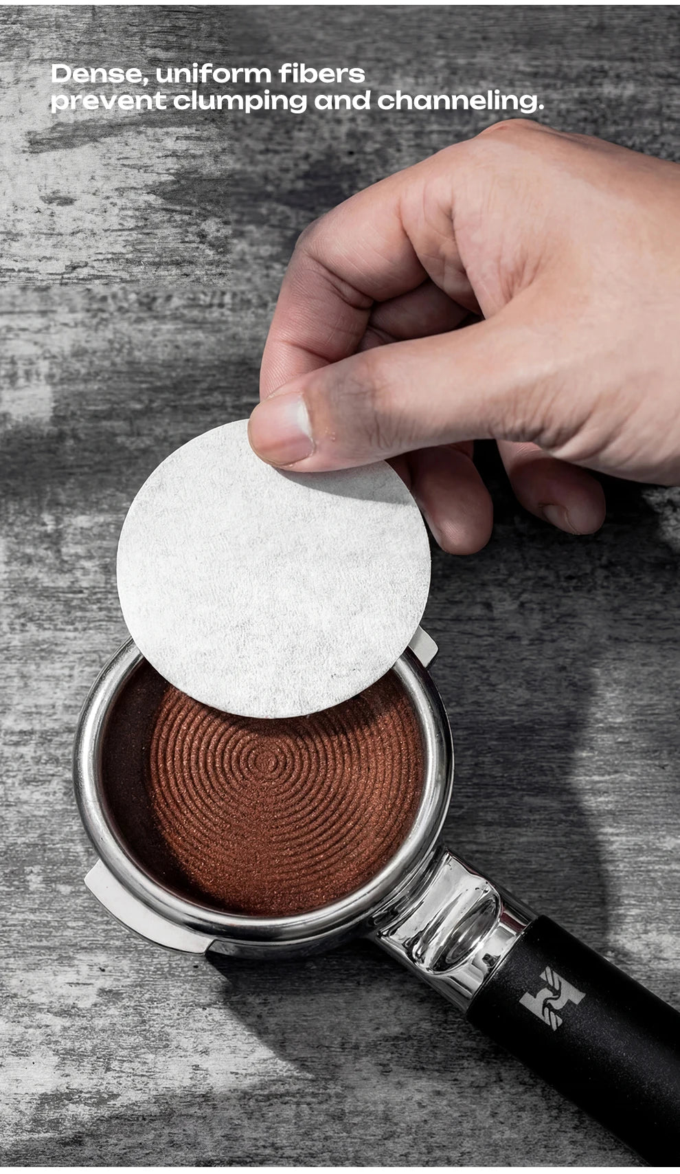 Replacement Coffee Filters Pap Round Disposable Compatible with HiBREW Coffee Makers for Brewing Coffee 51MM 58MM Portafilter