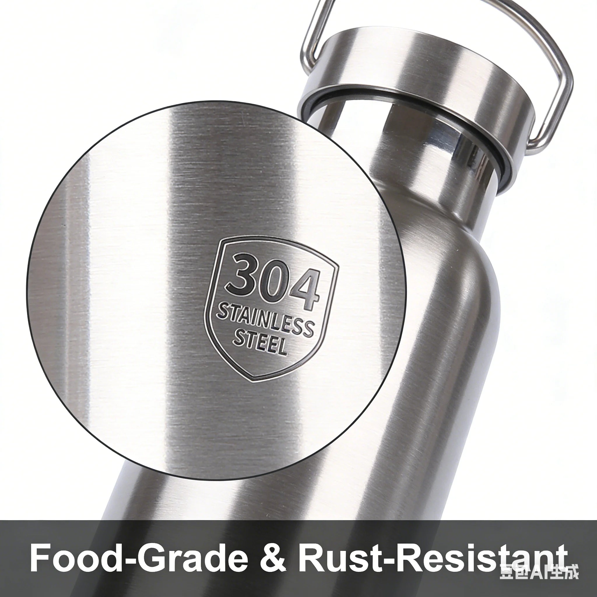 Thermos en acier inoxydable grande capacité Bouteille isotherme portable Tasse isotherme